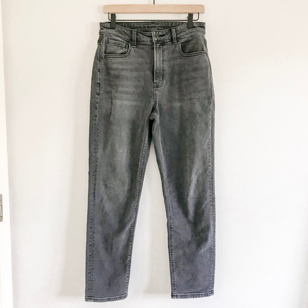 American Eagle 'Washed Black' Stretch Mom Jean Size 6